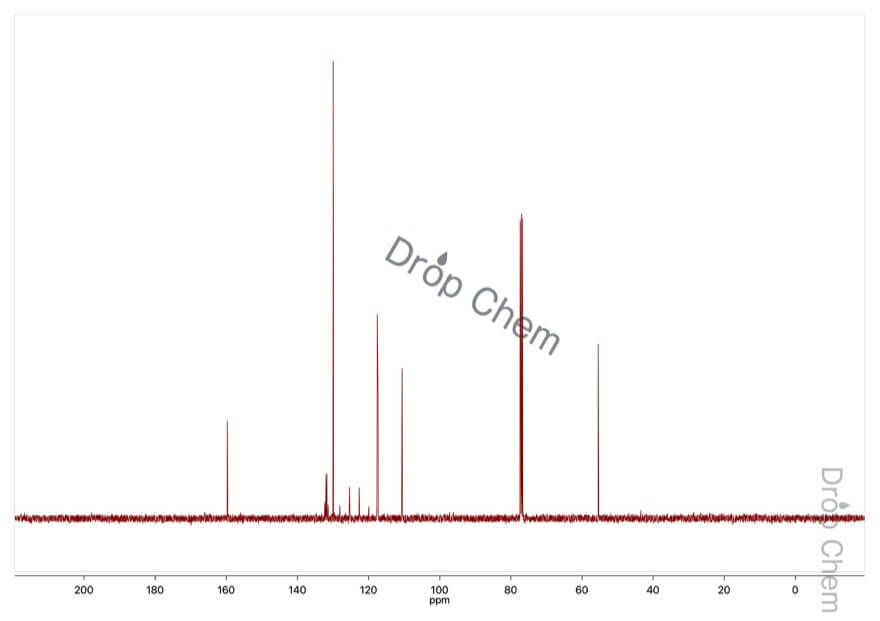 3-メトキシベンゾトリフルオリドの13CNMRスペクトル