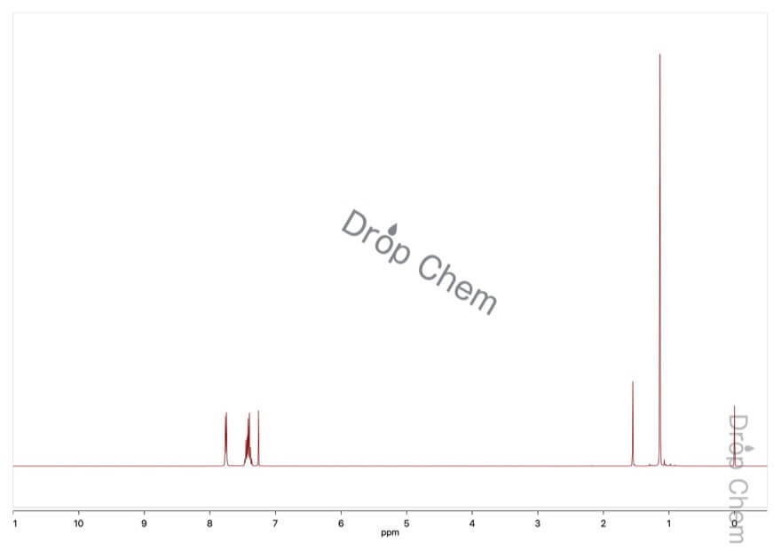 tert-ブチルジフェニルクロロシランの1HNMRスペクトル