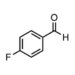 4-フルオロベンズアルデヒドの構造式