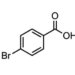 4-ブロモ安息香酸の構造式