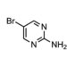 2-アミノ-5-ブロモピリミジンの構造式